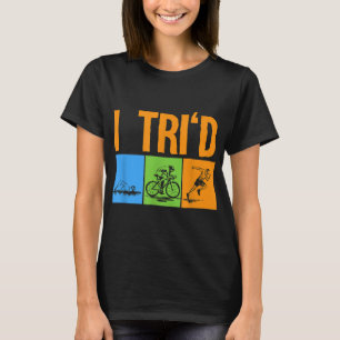 Funny Triathlon Design Triathletes Men Women Swim T-Shirt