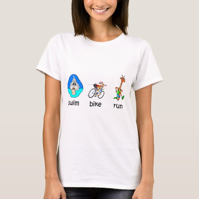 Funny triathlon T-Shirt (Front)