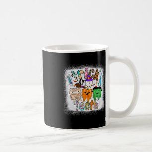 Funny Trick Or Teeth Dental Istant Dentist Hallowe Coffee Mug