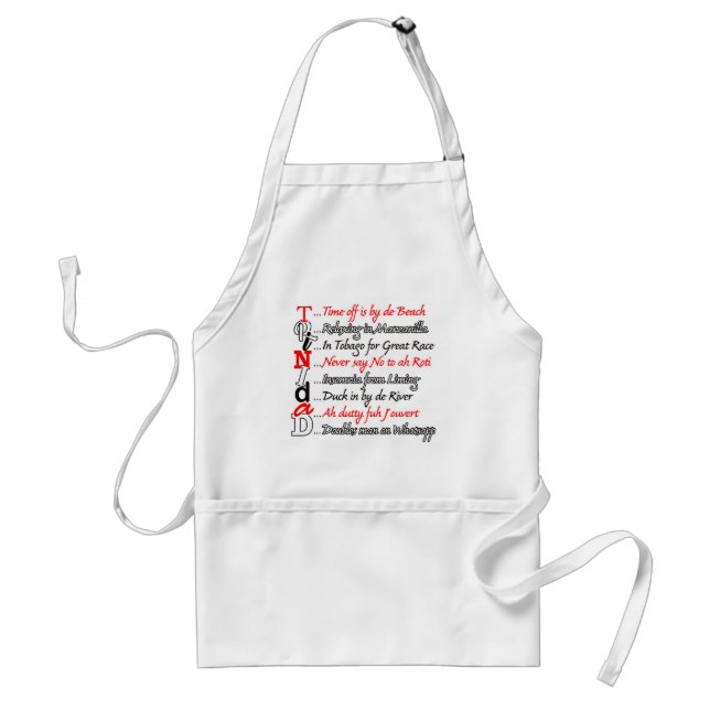 Funny Trini Description 3 Standard Apron (Front)