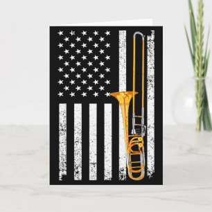 Funny Trombone Design For Men Women Musician Tromb Card