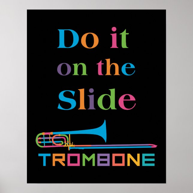 Funny Trombone - Do it on the Slide Poster (Front)