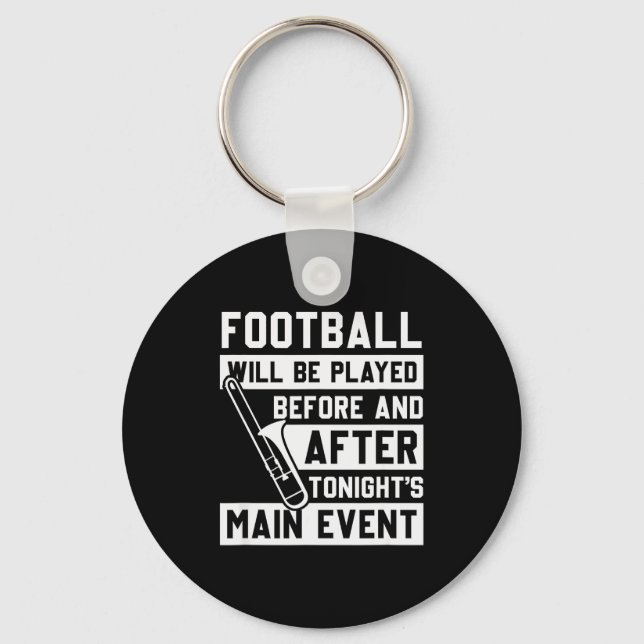 Funny Trombone Player Marching Band  Key Ring (Front)