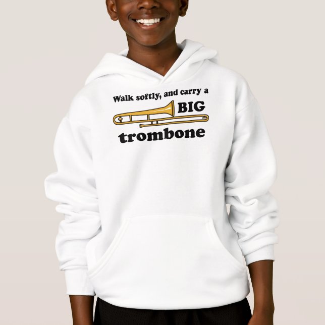 Funny Trombone Quote Hoodie (Front)