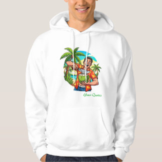 Funny Tropical Coconut Beach Hoodie