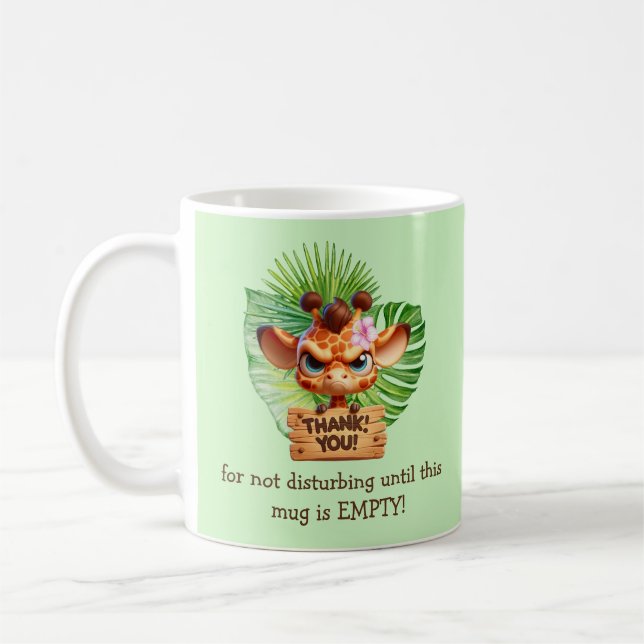 Funny Tropical Coffee Mug - Customisable (Left)