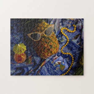 Funny Tropical Cool Pineapple Jigsaw Puzzle