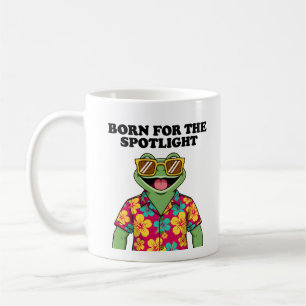 Funny Tropical Frog Hawaiian Shirt Design Coffee Mug