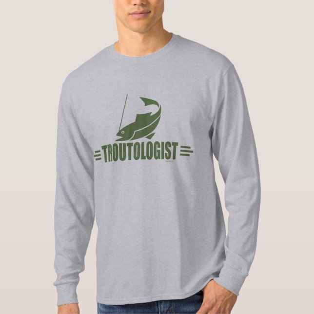 Funny Trout Fishing T-Shirt (Front)