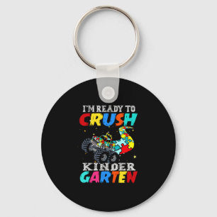 Funny truck autism puzzle crush nursery back to key ring