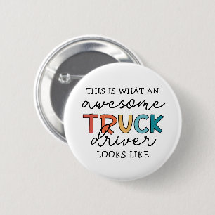 Funny Truck Driver Awesome Tow Truck Driver 6 Cm Round Badge