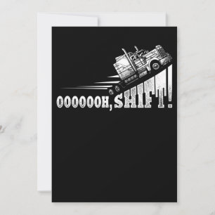 Funny Truck Driver Trucker Gift Holiday Card