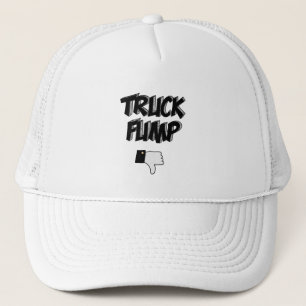 Funny Truck Fump Anti Trump Political Cartoon Trucker Hat