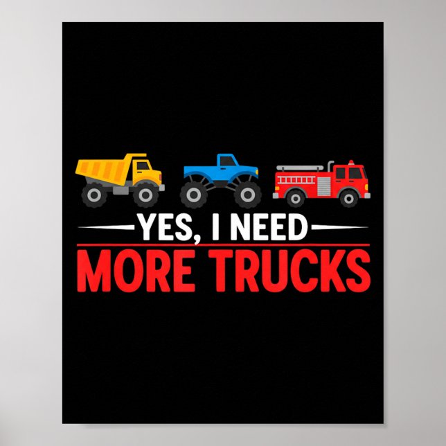Funny Truck Lover Humour Ckup Enthusiast Diesel To Poster (Front)