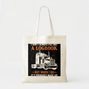 Funny Trucker Semi Truck Driver Tractor Driving Tr Tote Bag