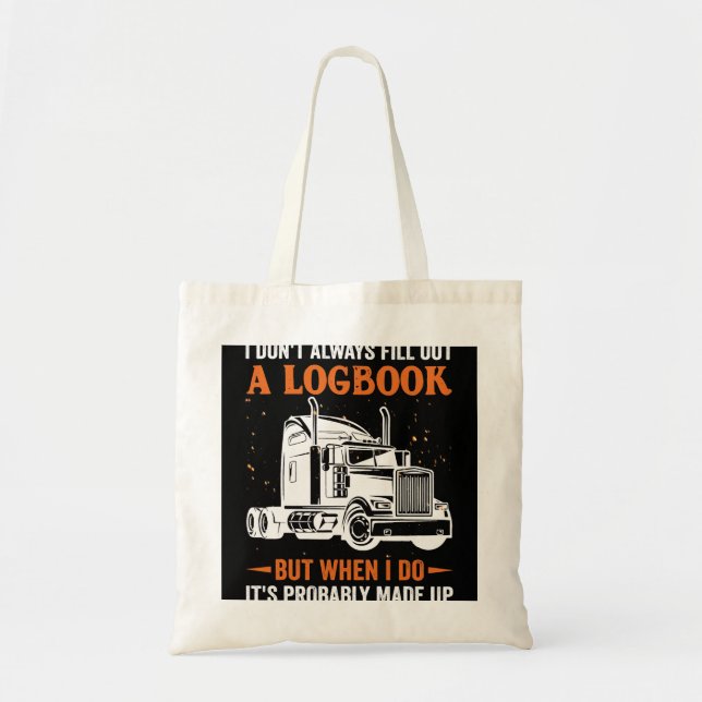 Funny Trucker Semi Truck Driver Tractor Driving Tr Tote Bag (Front)