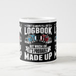 Funny Trucker Trucking Humour Tractor Trailer Truc Large Coffee Mug<br><div class="desc">Funny Trucker Trucking Humour Tractor Trailer Truck Owner</div>