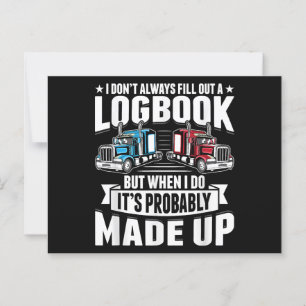 Funny Trucker Trucking Humour Tractor Trailer Truc Postcard