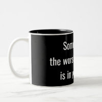 funny truism on black background