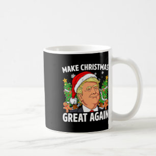 Funny Trump 2024 Make Christmas Great Again  Coffee Mug