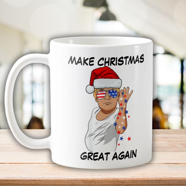 Funny Trump 2024 Make Christmas Great Again Coffee Mug (Creator Uploaded)