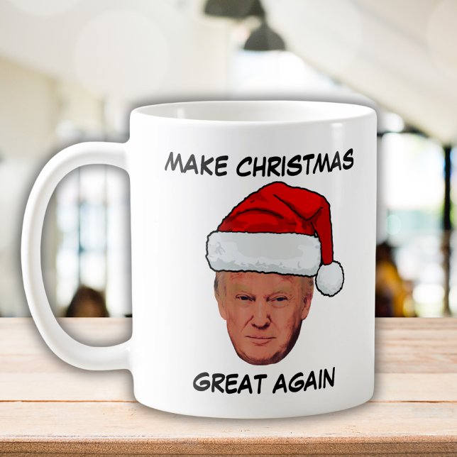 Funny Trump 2024 Make Christmas Great Again  Coffee Mug (Creator Uploaded)
