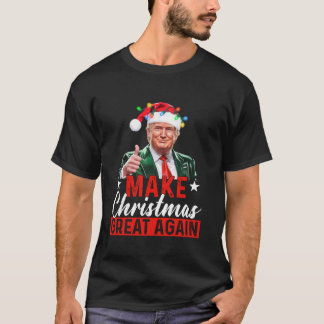 Funny Trump 2024 Make Christmas Great Again Ugly C T-Shirt