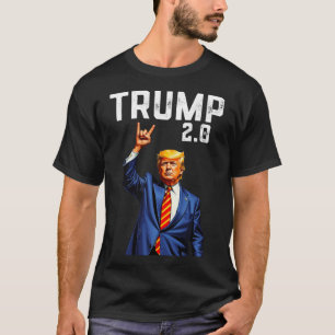 Funny Trump 2.0 American Flag Trump T-Shirt