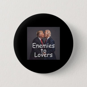 Funny Trump And Biden Kissing 6 Cm Round Badge