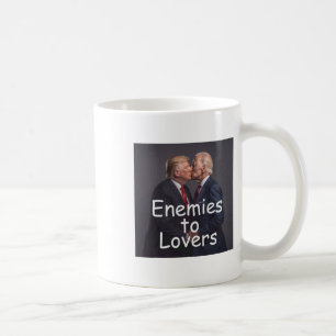 Funny Trump And Biden Kissing Coffee Mug