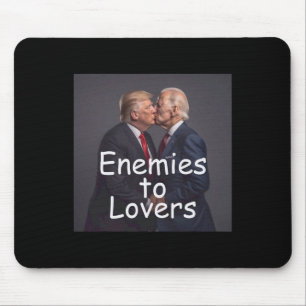 Funny Trump And Biden Kissing Mouse Pad
