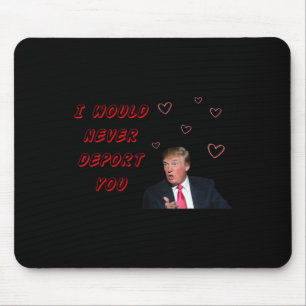 Funny Trump And Heart Bylloons Clic Mouse Pad