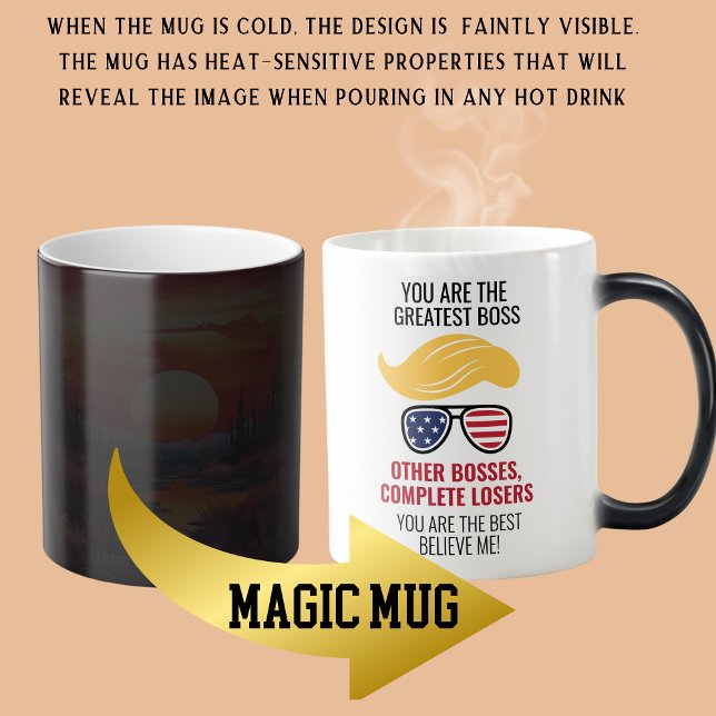 Funny Trump Best Boss Magic Mug (Creator Uploaded)