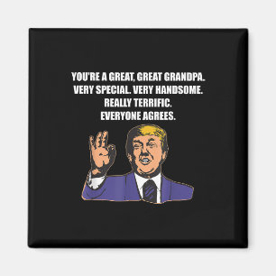 Funny Trump Best Grandpa Ever Everyone Agrees Magnet
