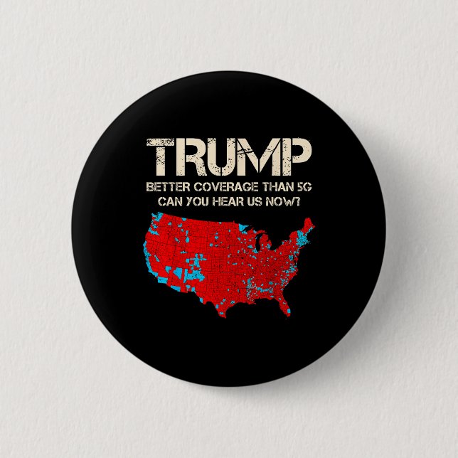 Funny Trump Better Coverage Trump Inauguration 6 Cm Round Badge (Front)