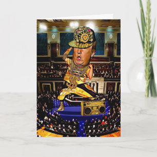 Funny Trump Birthday Card - Hip Hop