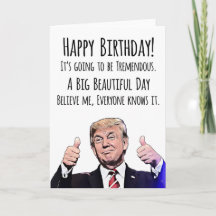 Funny Trump Birthday Card – Political Humour MAGA