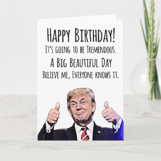 Funny Trump Birthday Card – Political Humour MAGA