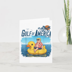 Funny Trump Chillin Gulf Of Us America Est 2025 4t Card