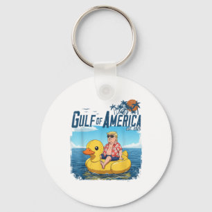 Funny Trump Chillin Gulf Of Us America Est 2025 4t Key Ring