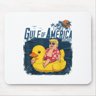 Funny Trump Chillin Gulf Of Us America Est 2025 Mouse Pad