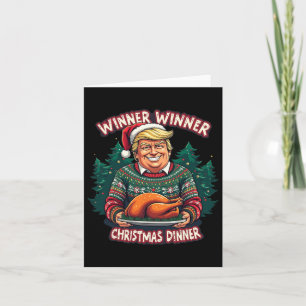 Funny Trump Christmas Humour Winner Winner Christm Card