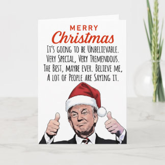 Funny Trump Christmas – Political Holiday Humour Card