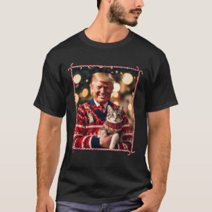 Funny Trump Christmas Sweater For Cat Lovers