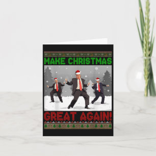 Funny Trump Christmas Sweater For Cat Lovers _1  Card