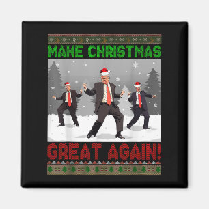 Funny Trump Christmas Sweater For Cat Lovers _1 Magnet