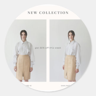 Funny Trump Christmas Sweater for Cat Lovers Xmas  Classic Round Sticker