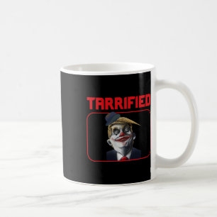 Funny Trump Clown Political Pun Tarrified Coffee Mug