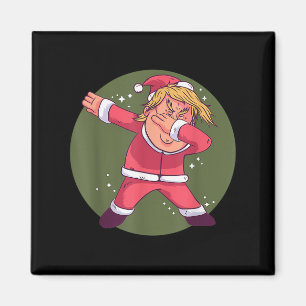 Funny Trump Dabbing Santa Claus Christmas Xmas Paj Magnet