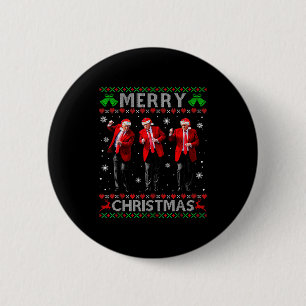 Funny Trump Dance Merry Christmas Ugly Xmas Sweate 6 Cm Round Badge